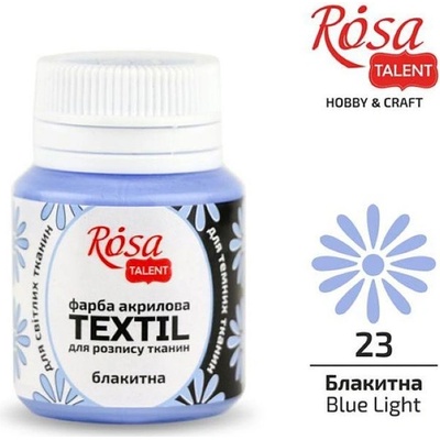Rosa Talent farba na textil 20 ml 23 sky blue