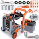 Smoby pracovní vozík Black & Decker Devil Workmate 3v1 s nářadím a 18 doplňky
