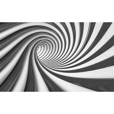 Postershop Fototapeta vliesováČerná spirála rozměry 184x254 cm