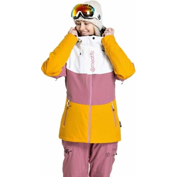 Meatfly дамска SNB & SKI якета Kirsten White / Sunflower Meatfly | Byal | ЖЕНИ | L
