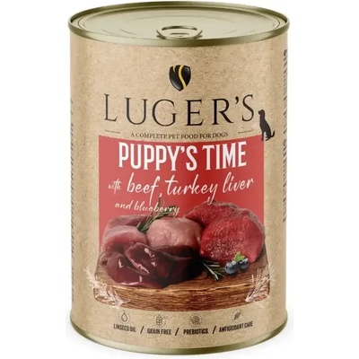 Luger`s Puppy за малки кученца с говеждо и пуeшки дроб 400gr