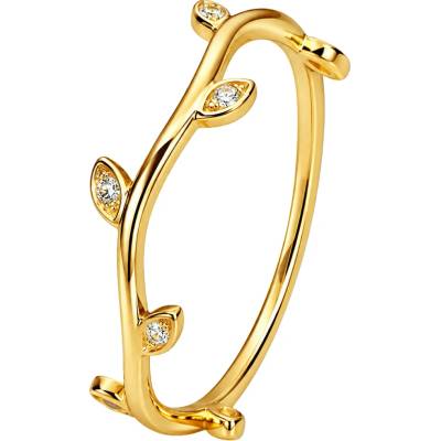 Zlaton Prsten žluté zlato s diamanty N03082603541