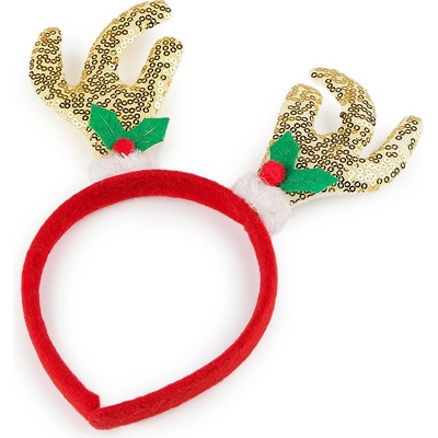 Prima-obchod Čelenka do vlasů vánoční / párty, barva 2 zlatá červená