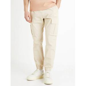 Celio Кремав мъжки товарен панталон Celio Docar Celio | Byal | МЪЖЕ | 34/32