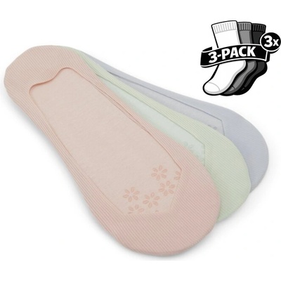 Aldo Neviditeľné ponožky ťapky 3pack Pastel