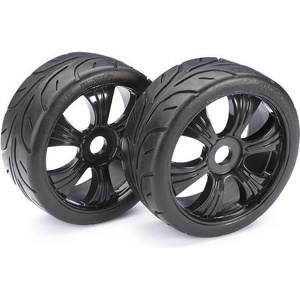 ABSIMA Гуми за бъги онроуд Wheel Set LP Buggy "Street" black 1: 8 (2) 2530003 (2530003)