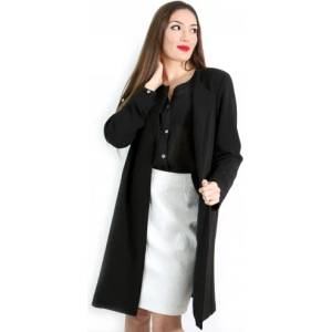 mar. fashion Дамско черно манто (03326-01А-02)