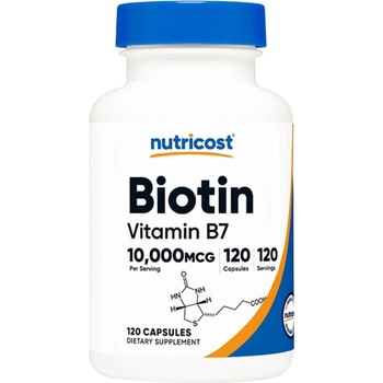 Nutricost Biotin (Vitamin B7) 10 000 g [120 капсули]