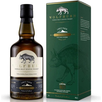 Wolfburn Morven Lightly Peated - малцово шотландско уиски 700ml