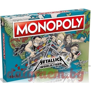 Winning Moves Настолна игра Монополи Металика, Monopoly Metallica (WM01868)