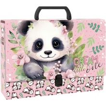 Derform Výtvarný kufřík 33 x 25 x 10 cm Panda 549085