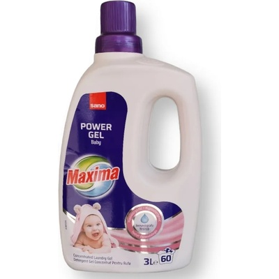 Sano гел за пране, Power gel, Baby, 60 пранета, 3 литра