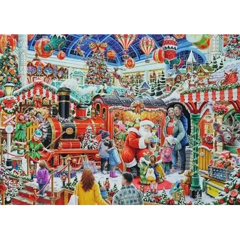 Ravensburger - Puzzle Santa's Steam Train Grotto - 1 000 piese