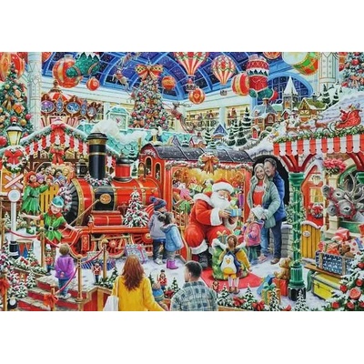 Ravensburger - Puzzle Santa's Steam Train Grotto - 1 000 piese