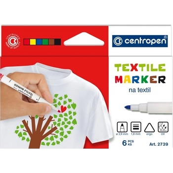 Centropen 2739 TEXTIL sada 6 farieb