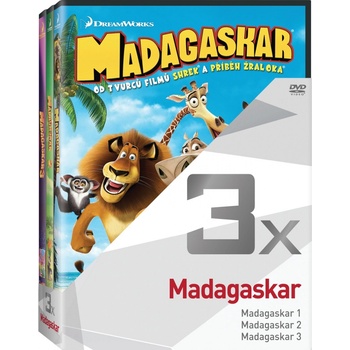 3x Madagaskar - kolekce 1-3
