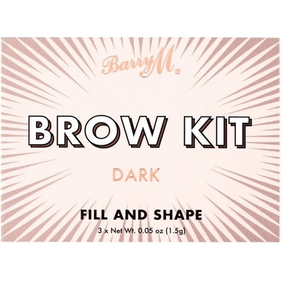 Barry M Brow Kit set a paletka na obočie Light 4,5 g