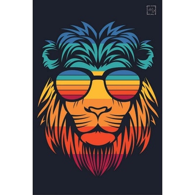 Ceduľa Coloured Lion