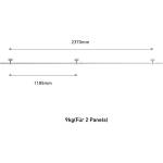 Anker Anker SOLIX Pitched Roof Brackets скоби за монтаж на соларни панели на покрив, 2 броя (B5606341)
