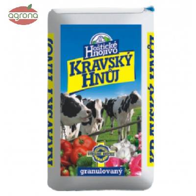 Kravský hnoj 10kg granulovaný Hoštický