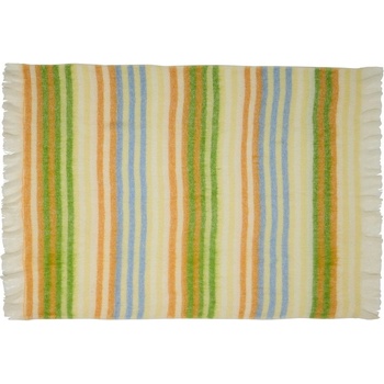 Hübsch Жълто/зелено одеяло със смес от вълна 140x200 cm Loom - Hübsch (442101)