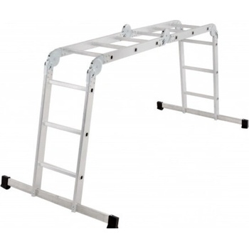 Strend Pro Rebrík DP-U 4x3, Alu, s drevenou platformou, EN 131, max. 3.46 m