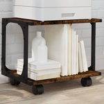 vidaXL Стойка принтер опушен дъб 2 нива 41x28x33, 5 см инженерно дърво (842273)