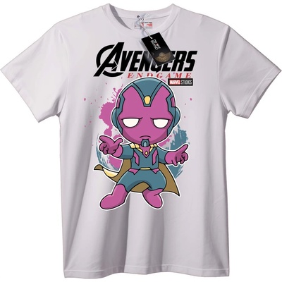 NOONEBRAND Тениска Avengers Endgame Chibi Thanos - 2XL, White