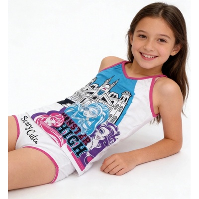 Setino dívčí spodní souprava Monster High modro-bílá