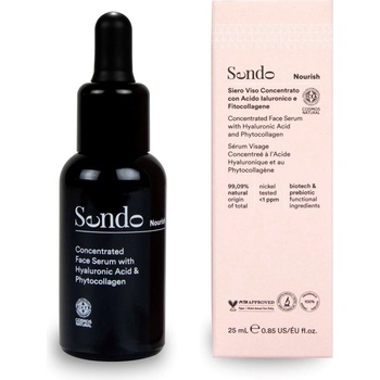 Sendo Nourish Concentrated Face Serum with Hyaluronic Acid & Phytocollagen концентрат с хиалуронова киселина и фитоколаген 25ml