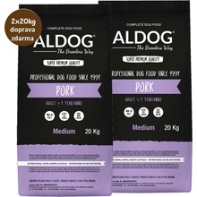 Aldog by Freedog The Breeders Way Pork Medium&Maxi 2 x 20 kg