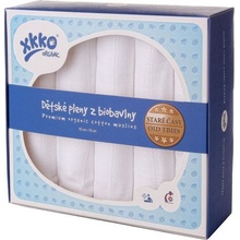 Kikko z biobavlny XKKO Organic 70 x 70 Staré časy/Bird Eye staré časy bílé 5 ks