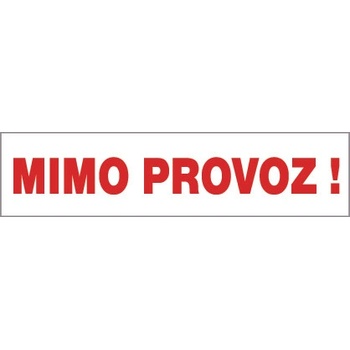 Tabulka Mimo provoz