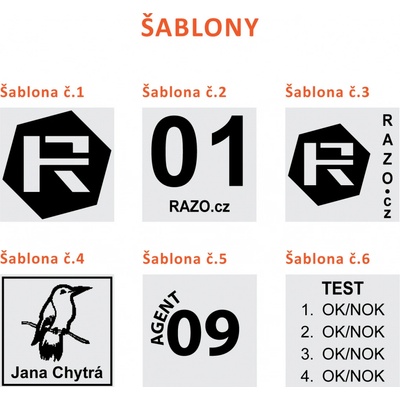 RAZO Štoček do razítka 20 x 20 mm (S-520; S-520T) – Zboží Dáma