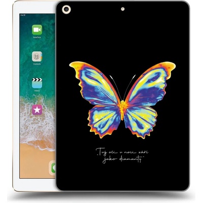 Picasee silikónový obal Apple iPad 9.7 2017 5. gen Diamanty prehľadný Black