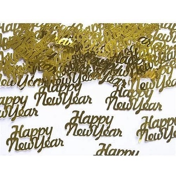 Konfety Happy New Year zlaté 3g P76