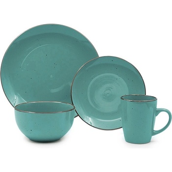 Сервиз от 16 части Elegance СС Ceramic тюркоаз (87654356789)