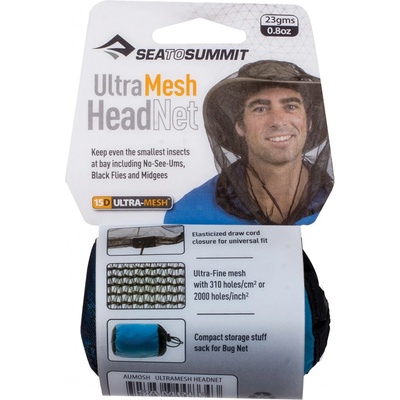 Sea to Summit Мрежа против комари Sea to summit Ultra-Fine Mesh Headnet Mosquito net - Black - размер One Size (525-0393-0111)