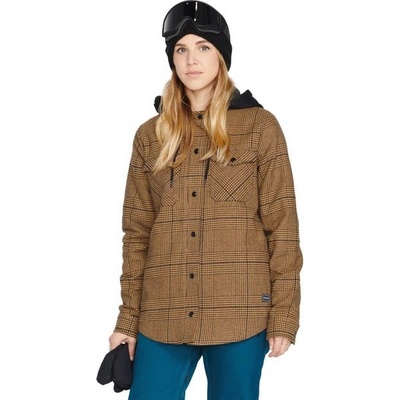 Volcom Wms Hooded Flannel caramel 22/23
