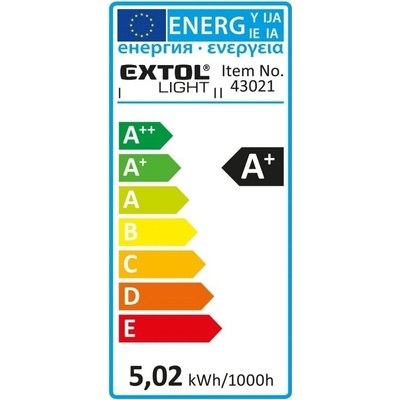 Extol žárovka LED svíčka, 5W, 410lm, E14, teplá bílá