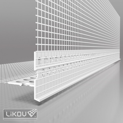 LIKOV lišta LTHU 4mm s nepriznanou okapnicou 2,5m (782.0425)