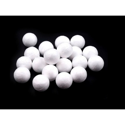Koule Ø1,5 cm polystyren bílá 100 ks