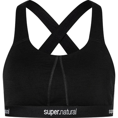 super. natural Дамски спортен сутиен super. natural Women's Feel Good Bra Sports bra - Jet Black (114-2448-0112)