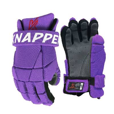 Knapper Hokejbalové rukavice Knapper AK3 SR, Senior, fialová, 14"