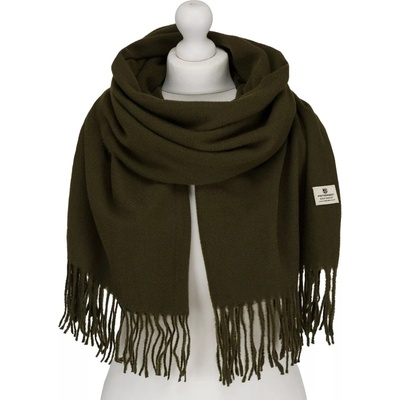 Cedar khaki teplá dlouhá zimní šála
