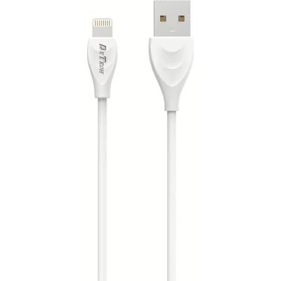 DeTech Кабел за данни DeTech DE-24i, Lightning (iPhone 5/6/7/SE), 1.0m, Бял - 14127