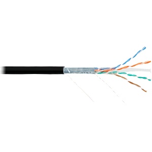 NIKOMAX Въздушен кабел F/UTP CAT5e BC, 24AWG, PE, външен, 305m, черен NMC 4200B-BK (NMC 4200B-BK)