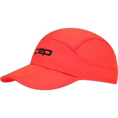 CEP Core Run Foldable Cap unisex běžecká skládací neon coral