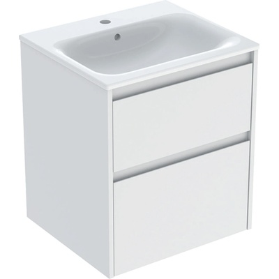 Geberit Selnova Square umývadlo so skrinkou 55 cm biela 504.137.00.1