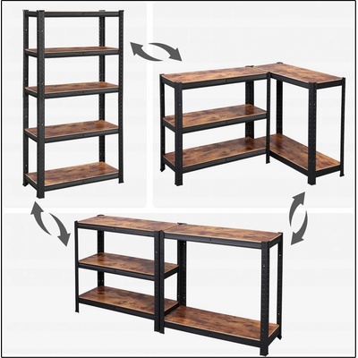 Songmics Regál Jerik, Černá – Zbozi.Blesk.cz